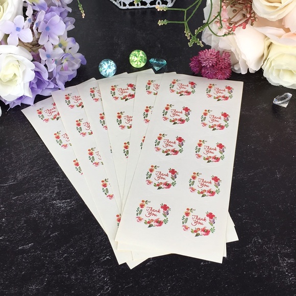 Other - 60 1” inch Round Thank You Stickers PRICE IS FIRM